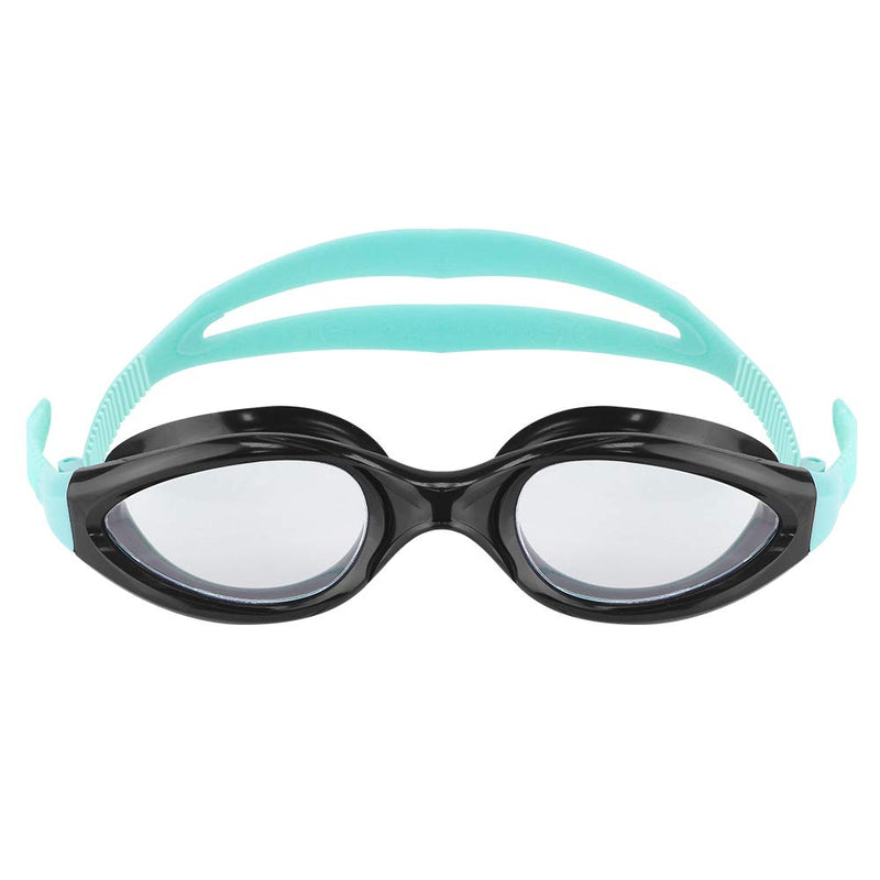 [AUSTRALIA] - LANE 4 Swim Goggle - Superior Anti-Fog Coated Curved Lenses with UV Protection, One-Piece Frame Leak Proof, Performance & Fitness for Adults Men Women #94213 (Clear/Green) 