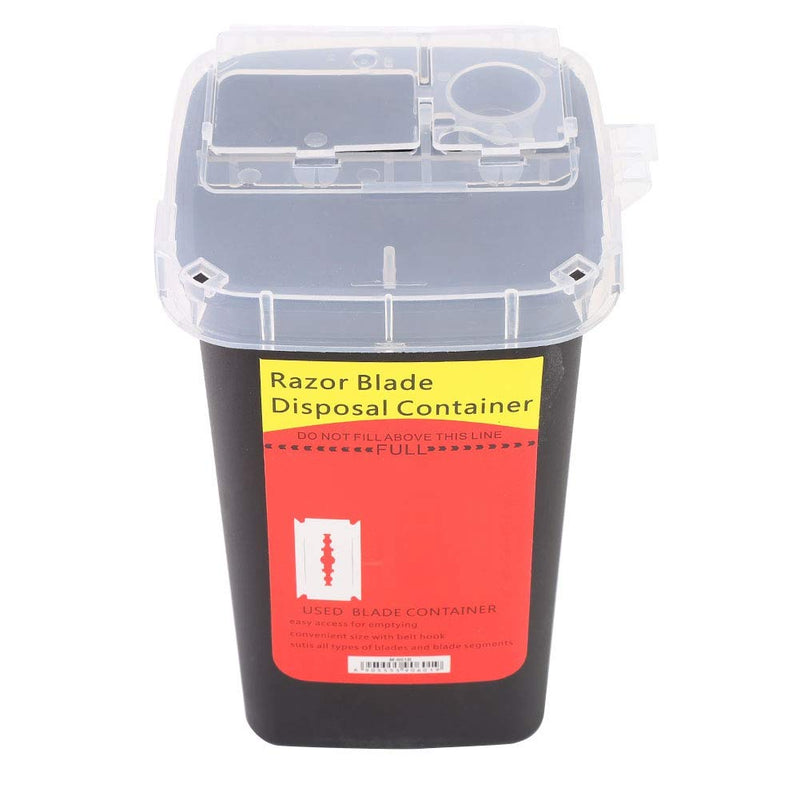 DEWIN Sharps Disposal Case, Disposal Container Case Waste Blade Storage Box Tattoo Blade Syringe Needle Trash(Black) Black - BeesActive Australia