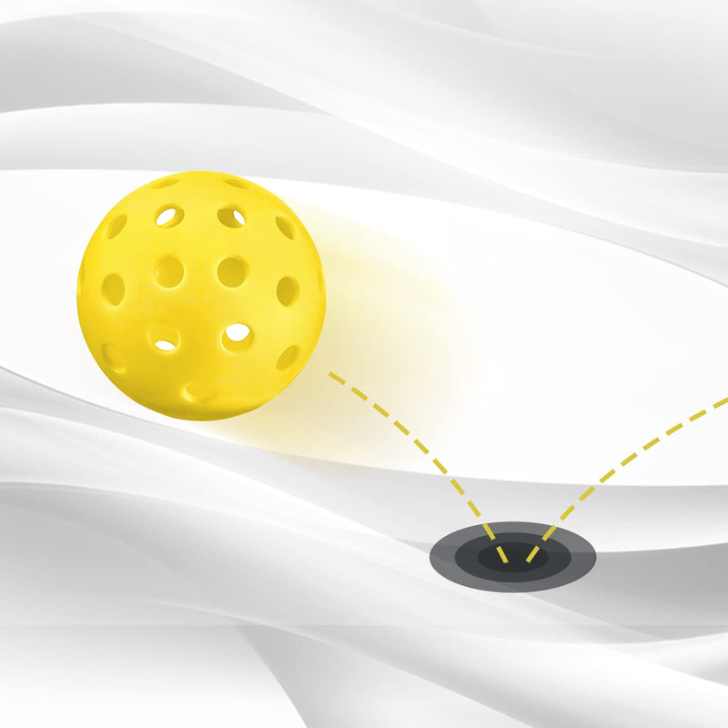 Vobab 16 Pack Outdoor Pickleballs Balls, Pickleballs Approved by USAPA for Sanctioned Tournament Play & Lightweight Pickleball Paddles Set: 2 Pickleball Rackets 8 Pickle Balls 1 Portable Bag 16 Pcs Pickleballs Balls - BeesActive Australia
