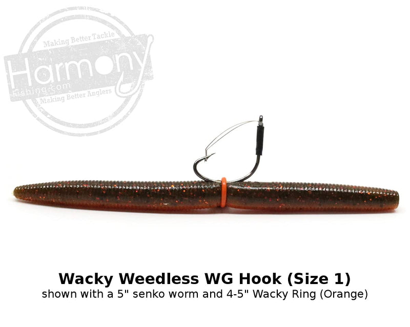 Harmony Fishing - Razor Series Wacky Weedless WG Hooks - BeesActive Australia