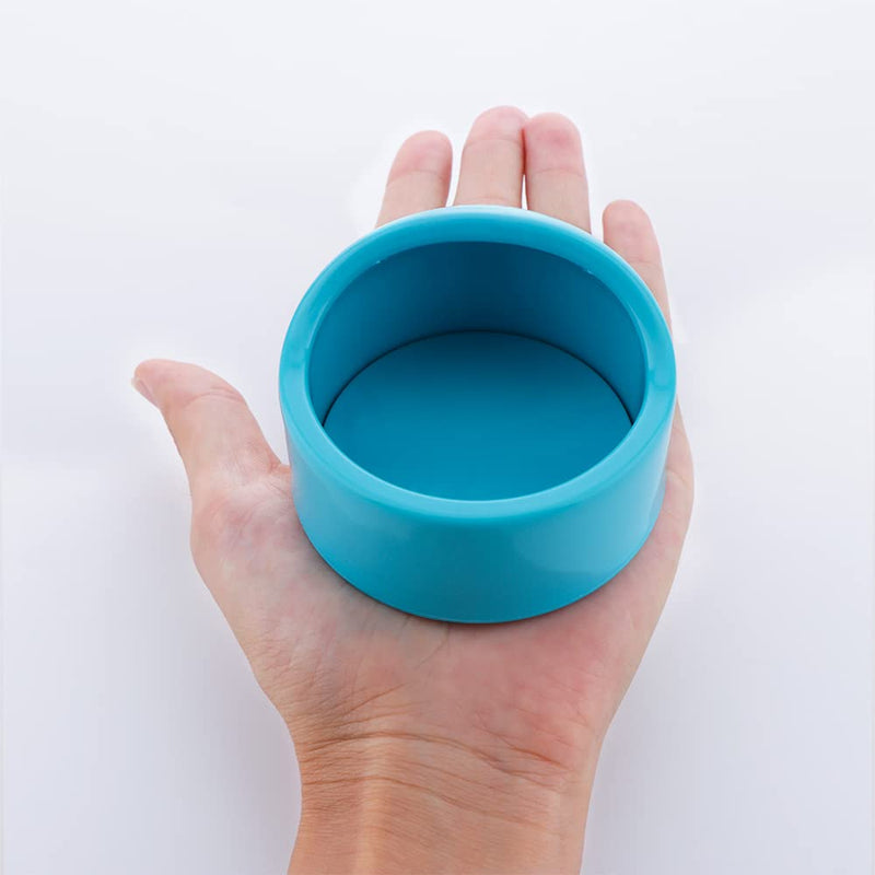 2 Pcs Hamster Bowl Plastic Food Bowl and Water Dish for Hamster Hedgehog Guinea Pig Sugar Glider Rat Gerbil Mice Rodent (Blue and Pink) - BeesActive Australia