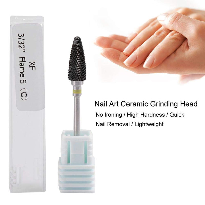 Ceramic Nail Drill Bits,5 Types Ceramic Nail Manicure Drill Tools Cylinder Shape Grinding Head Nail Drill Bit for Nail Polishing Manicure Tools(01) 01 - BeesActive Australia