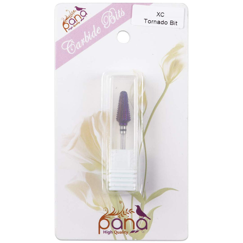 PANA Purple Tornado Nail Carbide Bit - Two Way Rotate use for Both Left and Right Handed - Fast remove Acrylic or Hard Gel - 3/32" Shank - Manicure, Nail Art, Drill Extra Coarse - BeesActive Australia