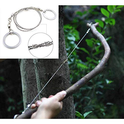 Tag-Z Wire Saw - Stainless Steel Camping Wire Saw - Emergency Outdoor Survival Saw - Compact & Lightweight Saw for Hiking - BeesActive Australia