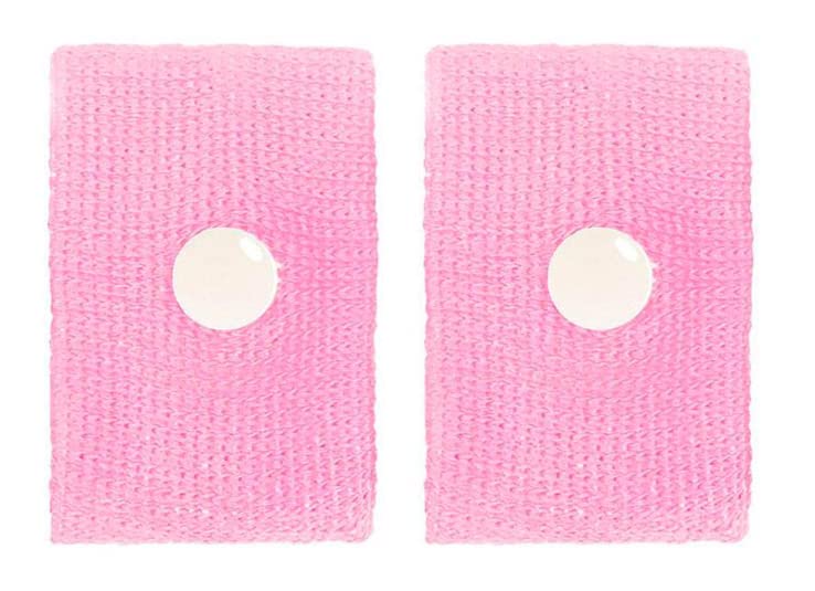 Anti-Sickness Travel Bands - Acupressure Wristbands for Motion Sickness and Nausea Relief (X1 Pair (Pink)) X1 PAIR (Pink) - BeesActive Australia