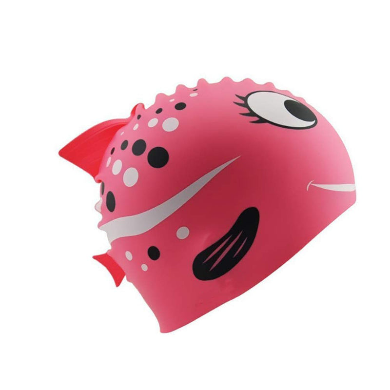 DoubleWood Kids Swimming Caps Fun Swimming Hat Comfortable Silicone Children Toddlers Swim Cap Waterproof Protect Ear Swim Pool Hat for Boys and Girls Pink - BeesActive Australia