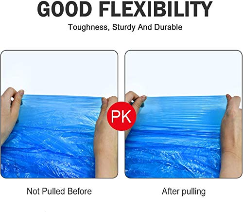 STGOOD Disposable PE Sleeves Covers, 100PCS Transparent Blue Waterproof Arm Protectors, 15.7 Inches - BeesActive Australia