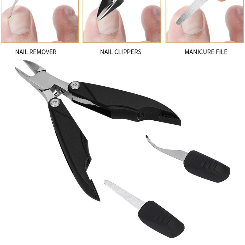 【𝐂𝐡𝐫𝐢𝐬𝐭𝐦𝐚𝐬 𝐆𝐢𝐟𝐭】 Nail Cutter, Feel Comfortable Nail Trimmer Clipper, Convenient And Durable High Hardness Salon Shop for Home(black) black - BeesActive Australia