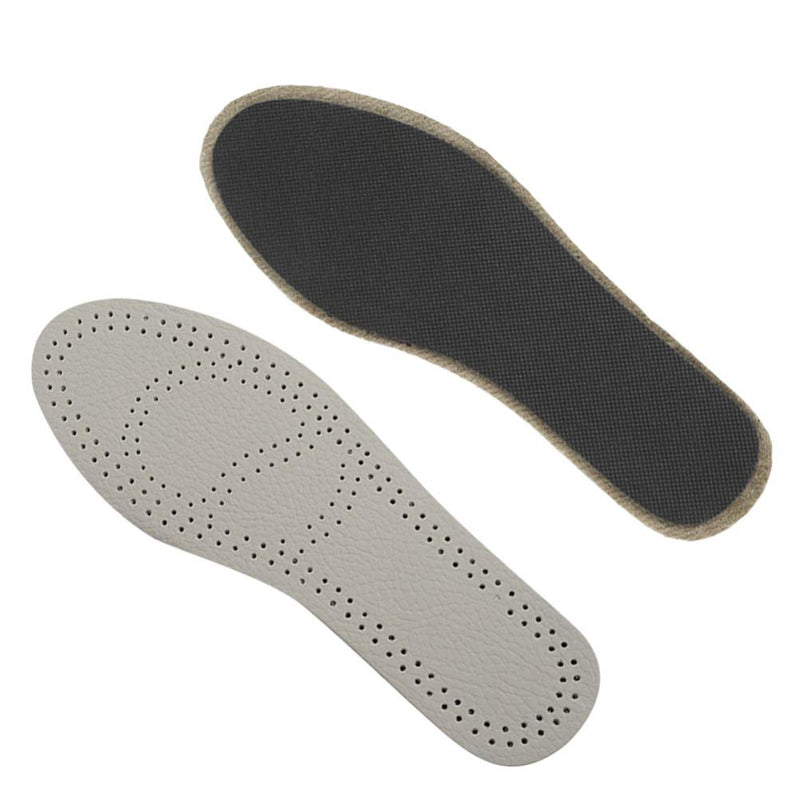 Healifty 1 Pair Leather Insoles Breathable Sweat Absorb Sport Inserts Shoes Cushions for Men Women Size 37-38 - BeesActive Australia