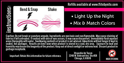 Flite by Nite Lumi-Niter Glow Stick Refills - Assorted Colors - BeesActive Australia