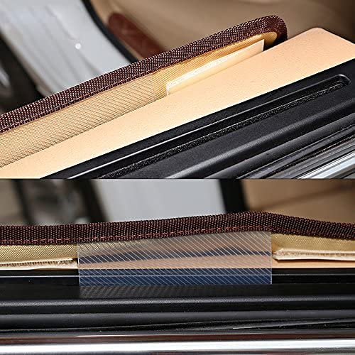 BECROWMUS 2 Packs Waterproof Pet Car Door Cover Anti Scratch Vehicle Door Protector, Guard for Car Doors Dogs Claws Travel Back Window Nails Scratching Covers -Two Steps to Install, Beige - BeesActive Australia