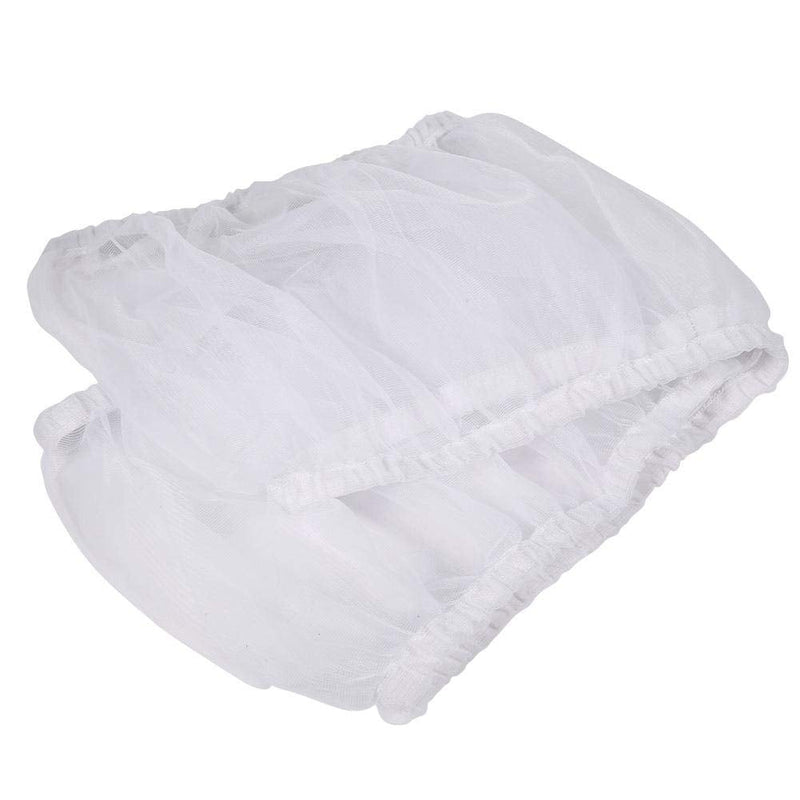 Birdcage Nylon Mesh Net Cover Guard Pet Birds Parrot Cage Seed Catcher Soft Ventilated Birdcage Skirt M Size(White) - BeesActive Australia