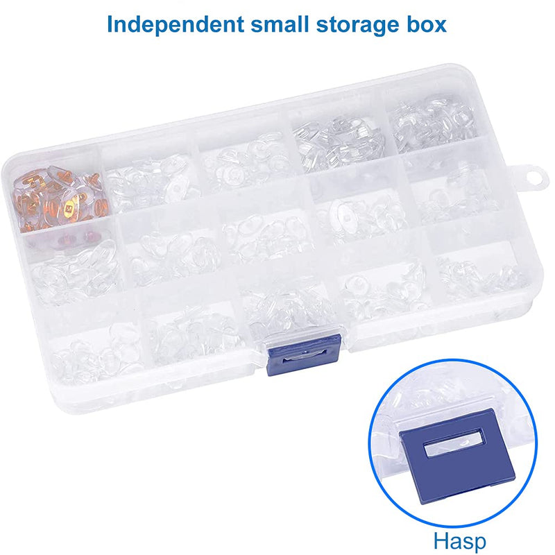 MMOBIEL 150 Pairs Eyeglass Repair Kit Clear Transparent Eye Glasses Nose Support Pads for Eyeglass Sunglass - 15 Different Shapes - BeesActive Australia
