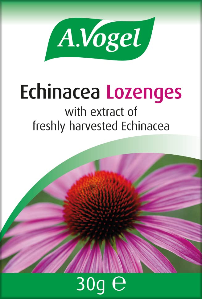 A.Vogel Echinacea Lozenges | Extract of Freshly Harvested Echinacea | Blend of Other Herbs | Suitable for Vegetarians | 30g 30g (pack of 1) - BeesActive Australia