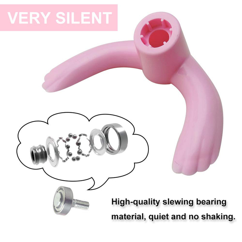 WishLotus Hamster Flying Saucer, Hamster Running Wheel Transparent Plastic Exercise Running Spinner Sports Wheel for Small Pet Like Hamster, Guinea Pig, Gerbils, Chinchillas Pink - BeesActive Australia