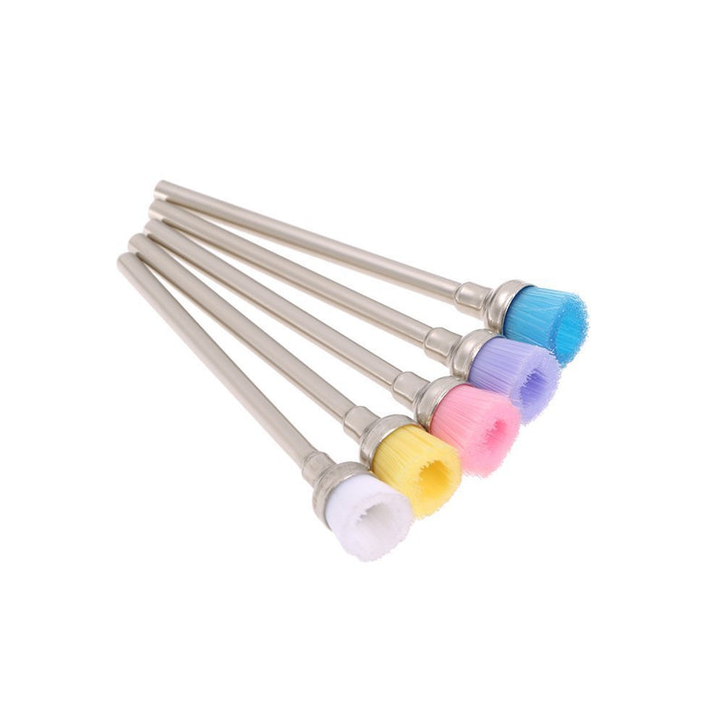 Anself 5pcs 2.35mm Professional Nail Art Drill Bit Mix color Nail Drill Cleaning Brush Manicure Accessories - BeesActive Australia