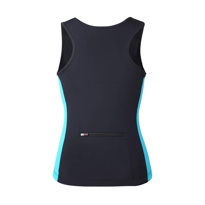 beroy Women Persuit Tri Tank Top,Tristhlon Top Cycling Shorts Jerseys 135black+blue Small - BeesActive Australia