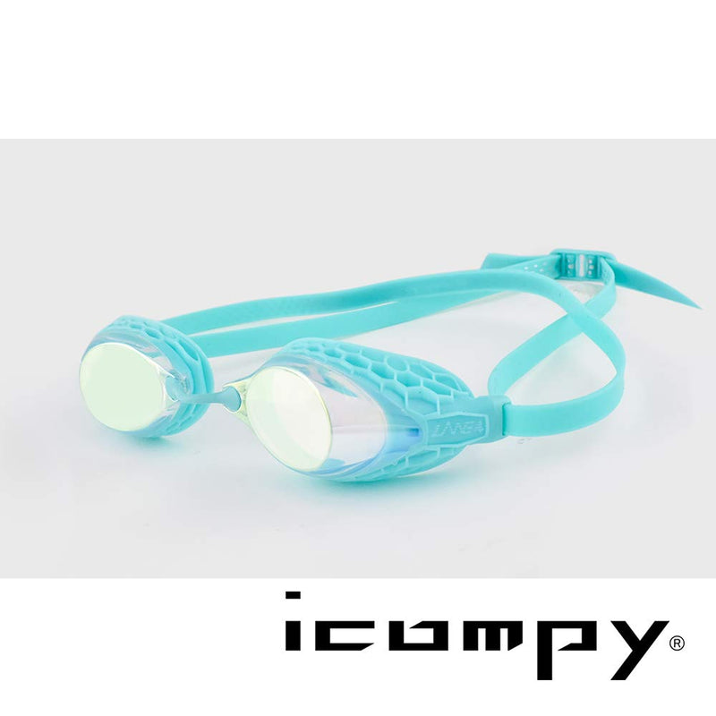 [AUSTRALIA] - LANE 4 icompy Performance & Fitness Swim Goggle - Hydrodynamic Design, Anti-Fog UV Protection for Adults Men Women VC-953 (Clear/Gold/Green) 
