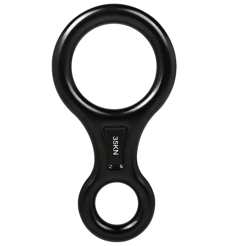AOKWIT Rescue Figure 8 Descender Climbing Gear Downhill Equipment 35KN/3500kg 7075 Aluminum Alloy Rigging Plate for Climbing Belaying and Rappeling Device Black - BeesActive Australia