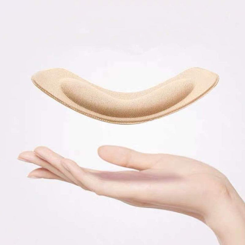 6 Pairs Soft Comfortable Heel Liners Self Adhesive Shoe Insoles Stickers Foot Care Protector (Beige) Beige - BeesActive Australia