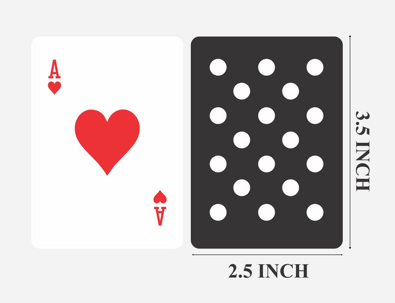 Polka Dotted Playing Cards - Premium Patterned Deck of Cards - Uniquely Illustrated Playing Card Decks for Kids - Ideal for Poker, Card, and Table Game(Black and White) Black and White - BeesActive Australia