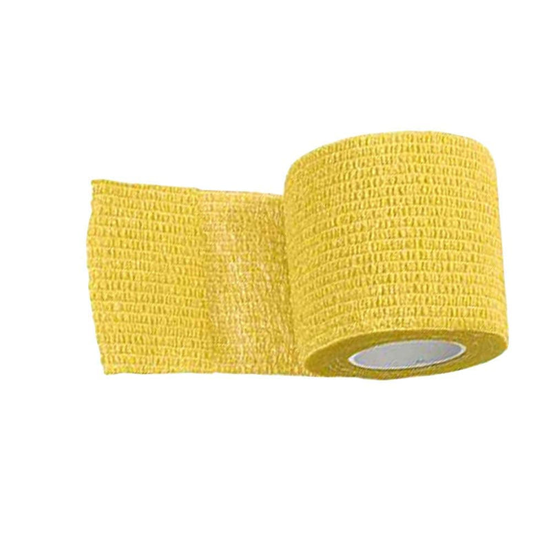 Mintice™ 10 X Self Adhesive Cohesive Wrap Bandages Strong Elastic First Aid Tape Skin Color for Wrist Ankle Sport 4.5mx5cm Yellow - BeesActive Australia