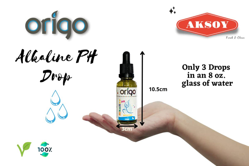 💧 Origo Alkaline pH Booster Drops for Alkaline drinking Water 30ml | Alkaline Water Mineral Drops Tasteless & Flavorless - BeesActive Australia