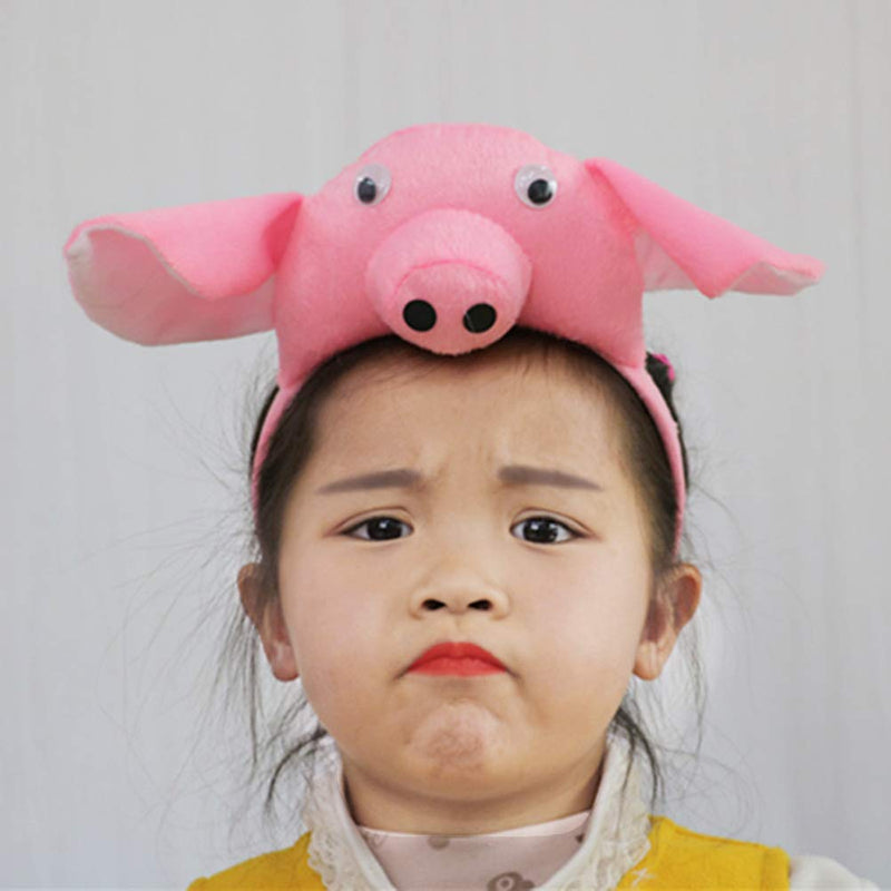Amosfun Pig Ears Costume Headband with Bow Tie and Tail Pig Costume Accessory April Fool 's Day Children's Party Decoration Party Cosplay - BeesActive Australia