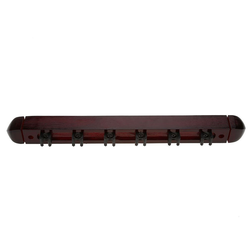 [AUSTRALIA] - VGEBY Billiard Cue Rack, Wooden Traditional Wall Mounted Solid Billiard Pool Cue Rack,Holds 6 Cues 