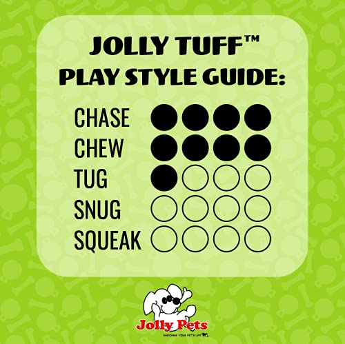Jolly Pets Tuff Tosser Bouncing Ball Tog Toy/Treat Holder, 4 Inches, Red Red 4" Tuff Tosser - BeesActive Australia