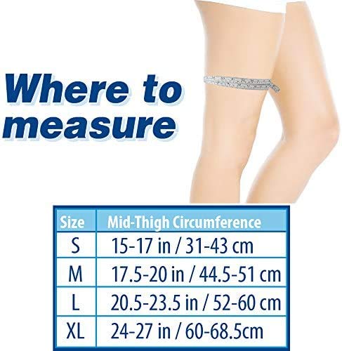 OrthoSleeve Thigh Quad Iliotibial Band Brace for Thigh Pain, Hamstring Weakness and ITB Syndrome Large Black - BeesActive Australia