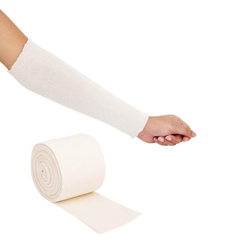 HEALTHANDYOGA Cotton Stockinette Sleeve Roll, Naturally Stretchable Raw Cotton – Comfort wear, Sweat Absorbent – Reduces Itch, Odor - Suitable for Under and Over Cast Bandage Wear (Width - 3 Inch) Width - 3 Inch - BeesActive Australia