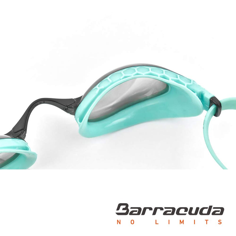 [AUSTRALIA] - Barracuda OP-935 Optical Swim Goggle - Scratch-Resistant Corrective Lenses, Honeycomb-Structured Gaskets Comfortable Easy Adjusting for Adults (93595) -8.0 