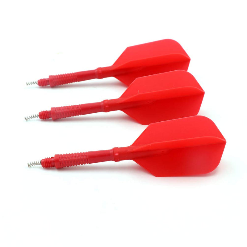 [AUSTRALIA] - CUESOUL Koff AK6 Slim Dart Stem with AK4 Moulded Flights,Set of 3 pcs Red Slim A Size-shaft length 30mm-srew not included 