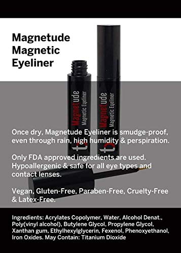 Tori Belle Magnetude Magnetic Liner or Mascara to Be Used with Magnetic Eye Lashes (Brown Classic Waterproof) Brown Classic Waterproof - BeesActive Australia