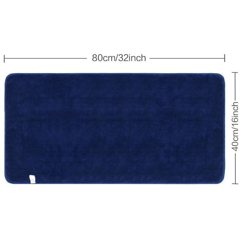 SINLAND Microfiber Gym Towels Sports Fitness Workout Sweat Towel Fast Drying 3 Pack 16 Inch X 32 Inch 1black+1navy Blue+1blue - BeesActive Australia