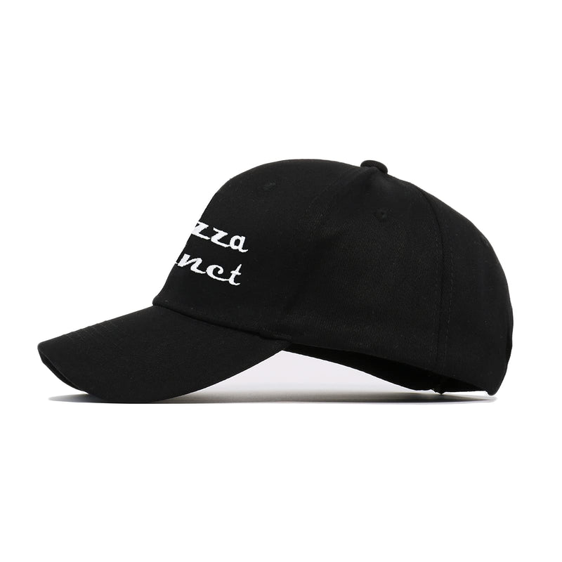 YUNXIBASECAP Pizza Planet Hat Baseball Cap Embroidery Dad Hat Aadjustable Cotton Adult Sports Hat Unisex Black-1 - BeesActive Australia