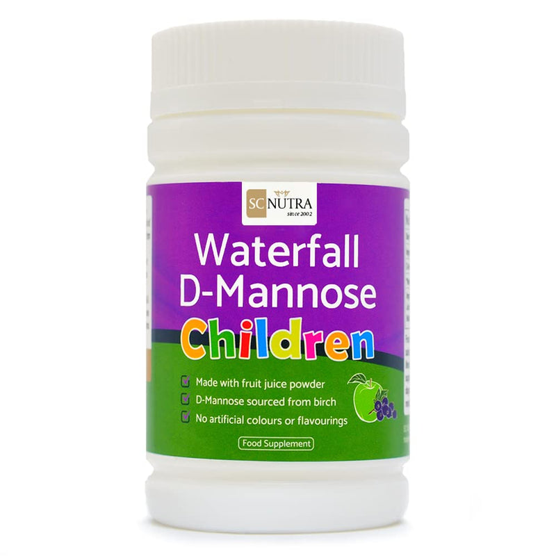 Waterfall D-Mannose Children - Apple & Blackcurrant - Infant D-Mannose - Suitable for Girls & Boys aged 3+ SC Nutra (Sweet Cures) - BeesActive Australia