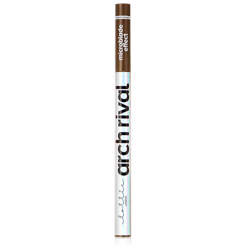 Lottie London Arch Rival Microblade Brow Pen! Ultra-Fine 4-Pronged Tip Microblading Eyebrow Pen! Flawless Finish Of Microblading With Professional-Looking Results! Choose Your Shades! (Warm Brown) - BeesActive Australia
