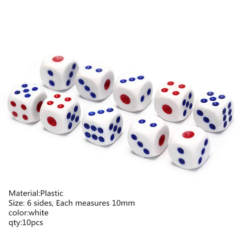 13" Jumbo Inflatable Dice, 2pack Outdoor Fun Giant Inflatable Dice Set and 12mm 10pcs Dice for Indoor and Outdoor Broad Game, Ludo and Pool Party - BeesActive Australia