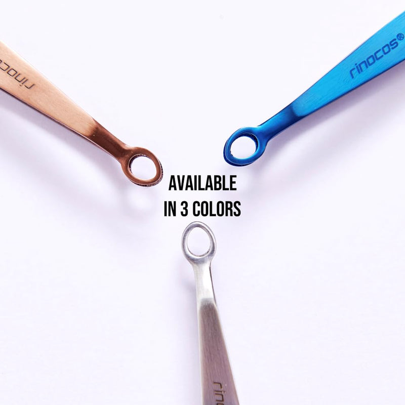 [Premium Hand-Made] Round tip Tweezers, 316 Surgical-Grade Stainless Steel for Safety, Precision tweezers, hair tweezers for plucking, Facial Hair Tweezers for Men & Women, Trim Tweezers Gold - BeesActive Australia