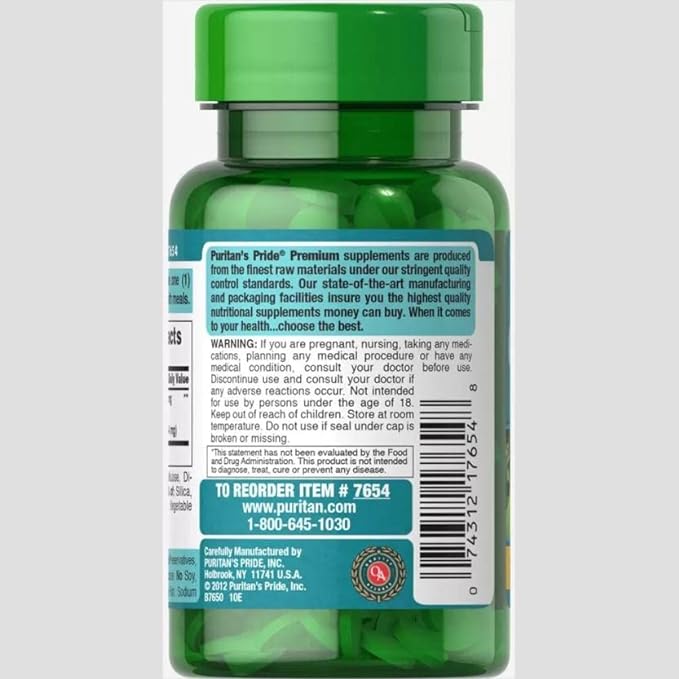 Puritan's Pride Ginkgo Biloba Extract (Ginkgo Biloba), 60mg, 120 Tablets - BeesActive Australia