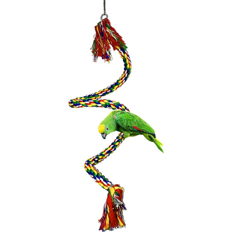 5 Pcs Bird Perches Cage Toys Hanging Bell Swing Chewing Toys Wooden Ladder Hammock for Small and Medium Parrot Birds, Cockatiels, Conures, Macaws, Finches - BeesActive Australia