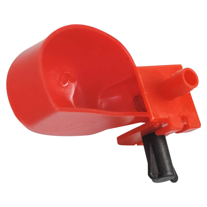 MODUODUO 12Pcs Quail Water Cups Pigeon Automatic Bird Waterer for Cage Hang Drinker Breeding Poultry Drinking Bowls Red - BeesActive Australia
