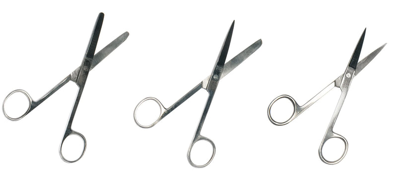 DENSE Stainless Steel Dressing Scissors 14cm, Sharp and Blunt, Nursing, Home, Office, Veterinary (Blunt/Blunt) Blunt/Blunt - BeesActive Australia