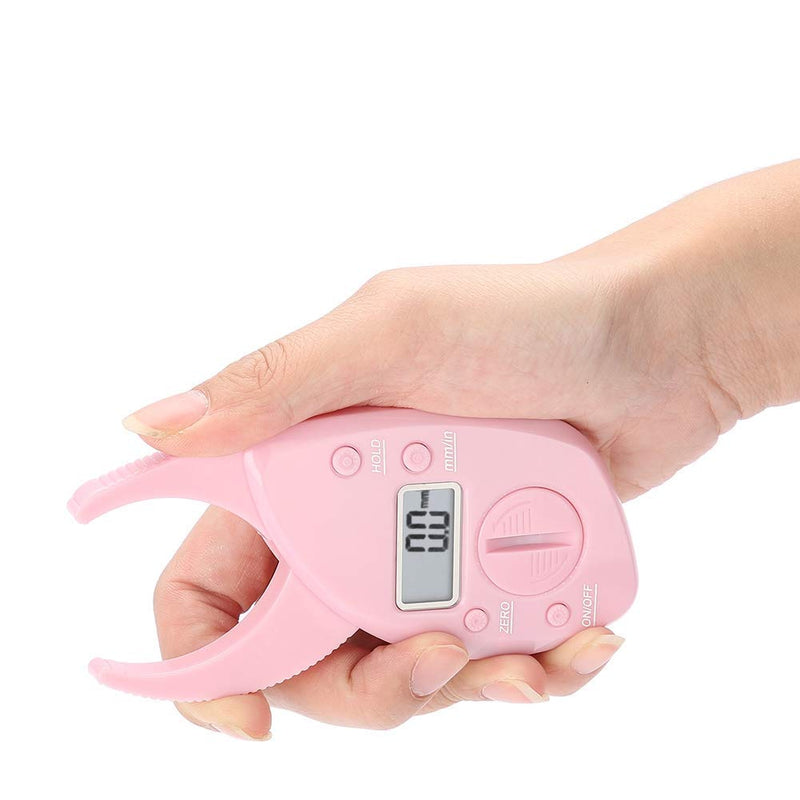 Portable Body Fat Measure,Digital Body FatTester,Body Fat Monitors Skinfold Measurement Tester Fat Measuring Caliper (Pink) - BeesActive Australia