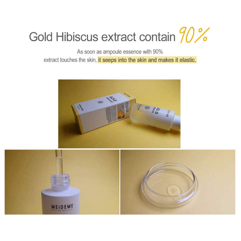 MEIDEME Gold Hibiscus Restoring Skin Care Essence 1.69FL.OZ Korean Beauty Moisturizing Intensive Serum - BeesActive Australia