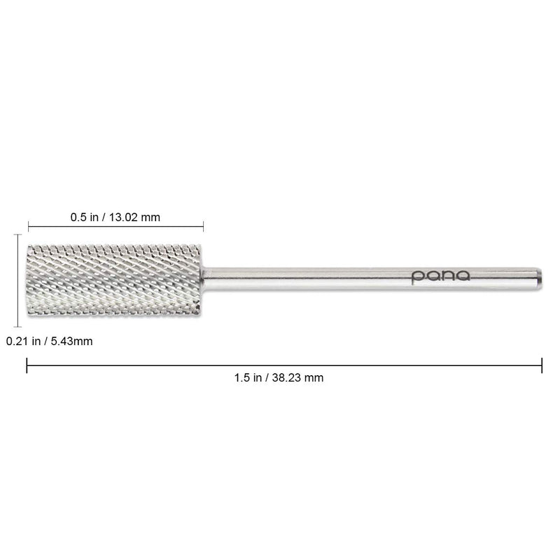 PANA Professional 3/32" Shank Size - Flat Top Small Barrel Silver Carbide Bit Fine Grit - Nail Drill Bit for Dremel Machine - BeesActive Australia