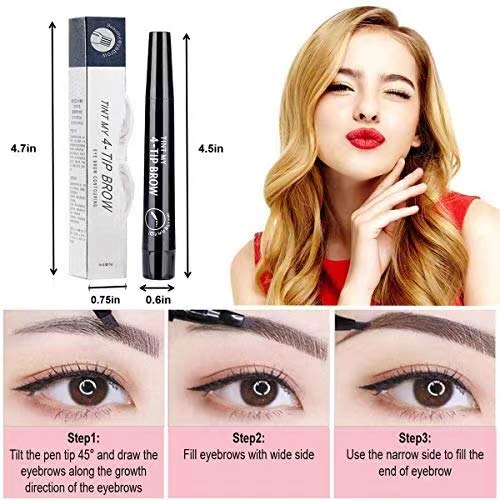 Eyebrow pencil-micro-movement eyebrow pencil-easy to draw natural eyebrow pencil (pack of 2) (Black) Black - BeesActive Australia