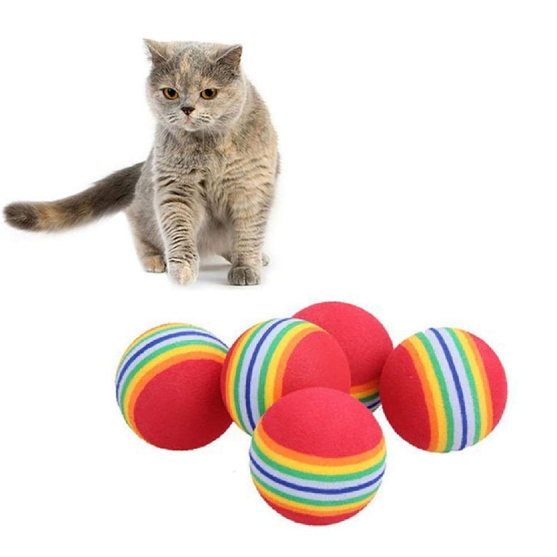 SHUYUE Colorful Soft Foam Rainbow Play Balls for Pet Dog and Cat 12 - BeesActive Australia